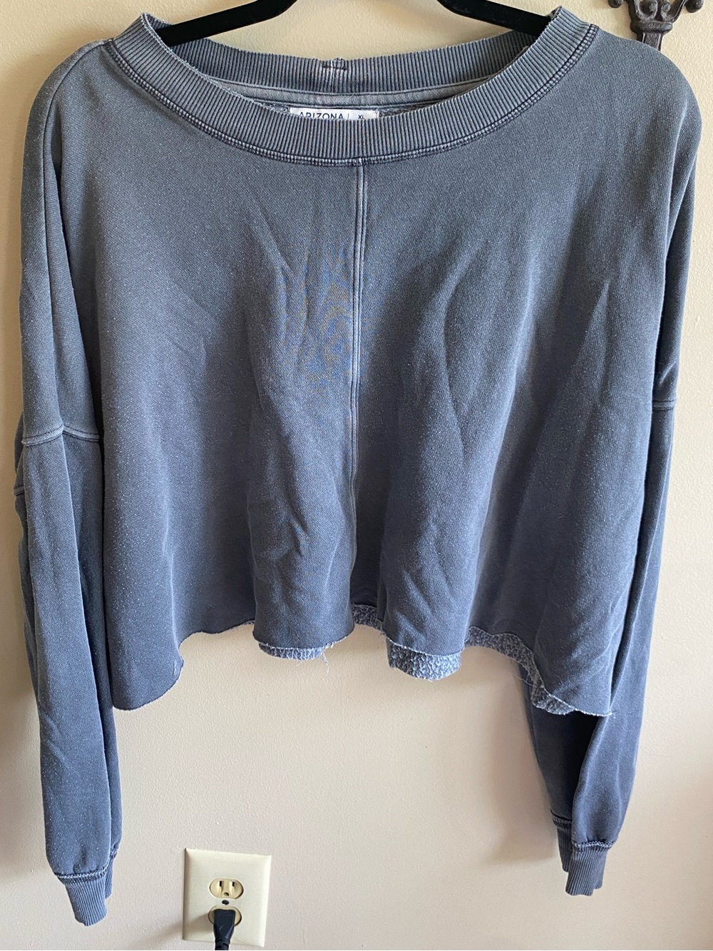 Arizona Jean Company Gray Fleece-Lined Sweatshirt Hoodie